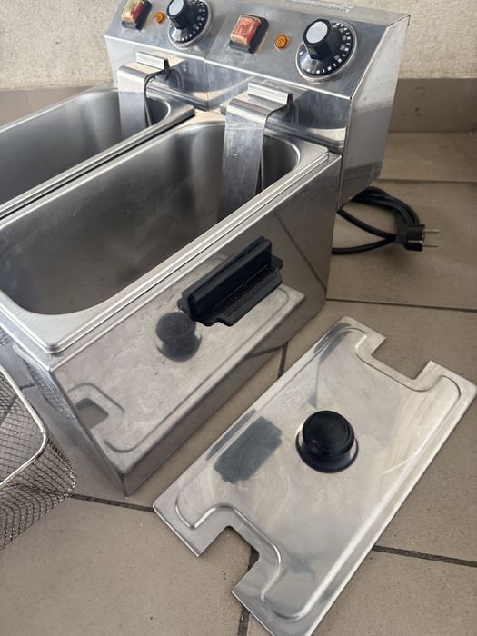 Фритюрниця Подвійна Обʼєм 4+4 Літри Професійна !!!