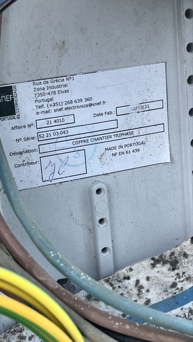 Quadro Eletrico Obras