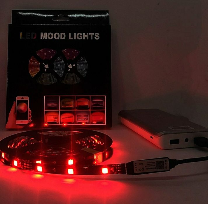 Умная светодиодная лента с пультом smd 5050 RGB 5 м.
Управление: пул