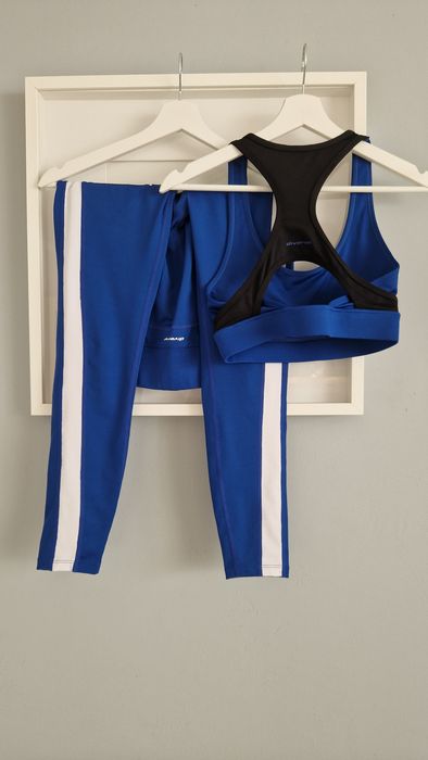 Komplet do ćwiczeń, legginsy i top/biustonosz sportowy Diverse