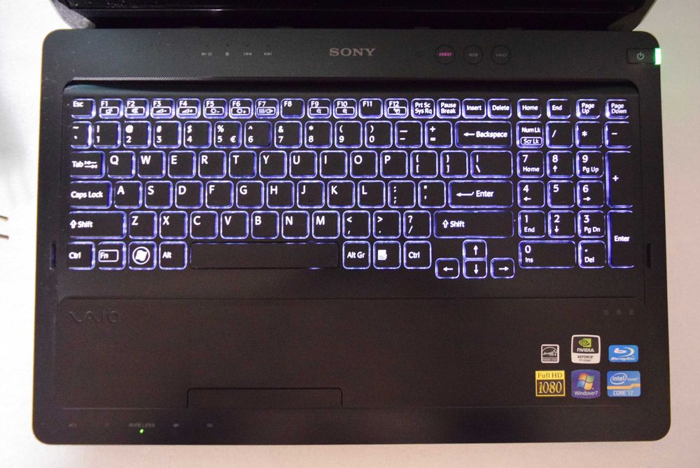 Mocny Laptop Sony VAIO VPCF23S1E 16.4" i7/16GB/480 SSD Blu-Ray MŁAWA