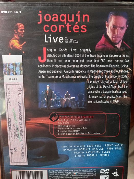 DVD Joaquín Cortés