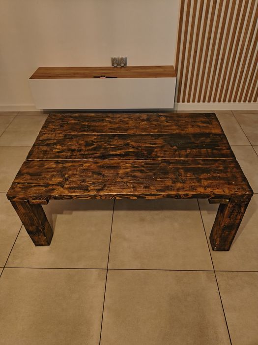 Stół debowy domowej roboty