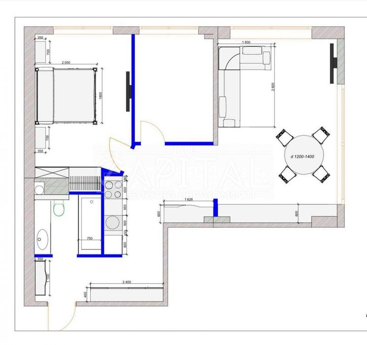 Продаж / Квартира / 70 м2 / ЖК 38 Перлина / Голосіївський район