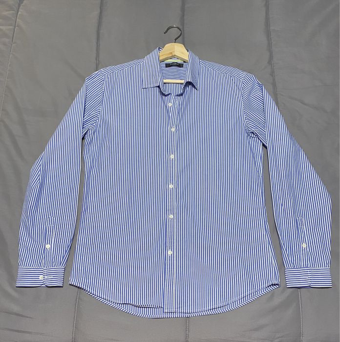 Camisa riscas algodão