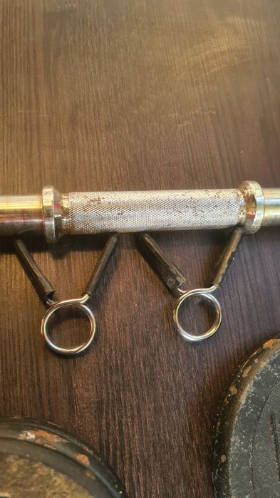 Conjunto de halteres Domyos – 12 kg (com barra e anilhas)