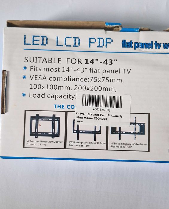 Uniwersalny uchwyt ścienny, 14-43 cali, nowy