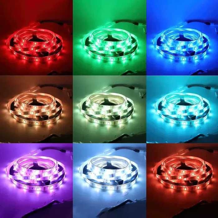 Светодиодной лента 5050 12 цветов 9000 часов работы, самоклеящиеся