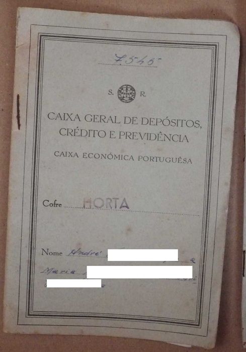 4 cadernetas CGD - Caixa Geral de Depósitos, Crédito e Previdência