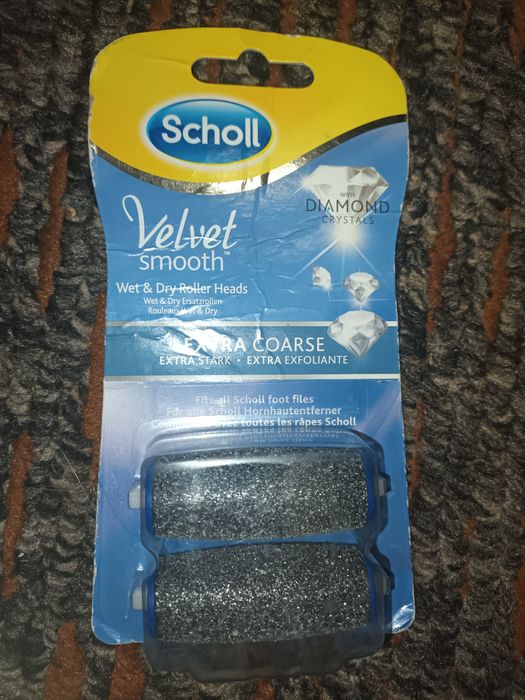 Насадки роликовые к пилке Diamond Crystals Velvet Smooth Scholl 2шт