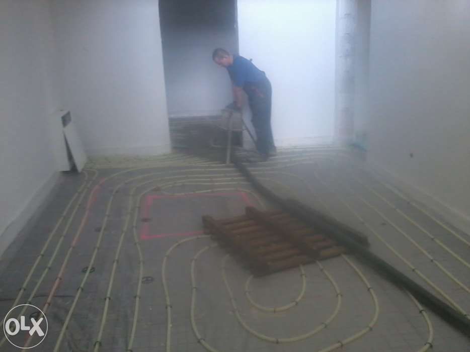 Posadzki maszynowe, ogrzewanie podłogowe