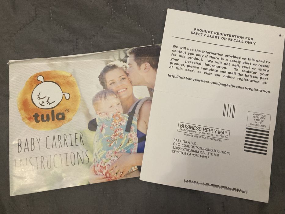 Tula nosidło nosidełko oryginalne zielone granatowe