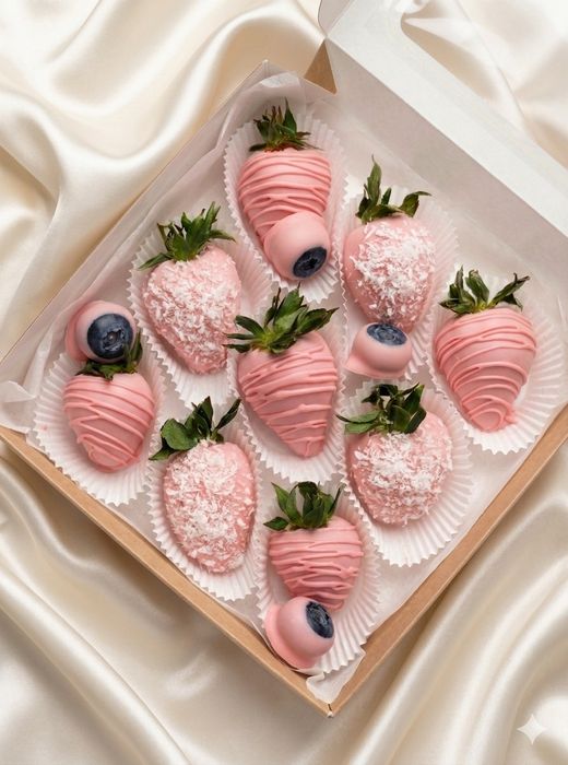 Клубника в шоколаде ( голубика, бананы) Полуниця в шоколаді