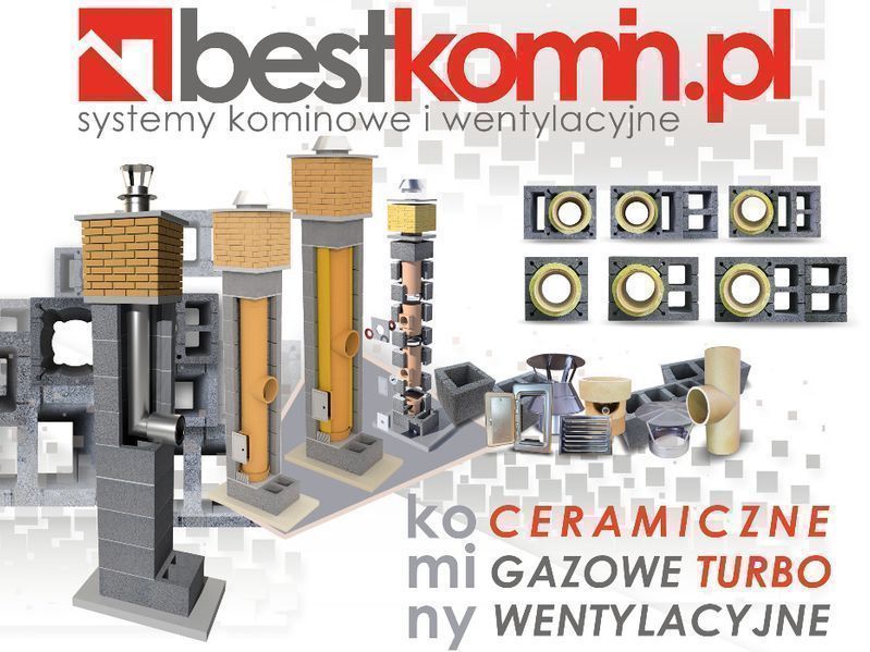 4m KW2+W2 Fi 200 BKU Komin ceramiczny Wentylacyjne Pustaki kominowe