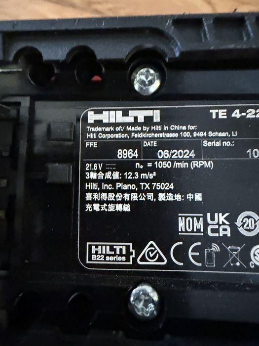 Hilti TE 4-22. Idealny stan