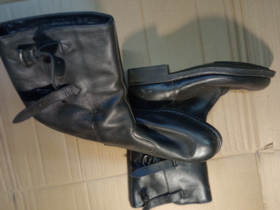 Buty Skóra Futro też od spodu cecha wewnątrz MO PRL  unikat eksponat