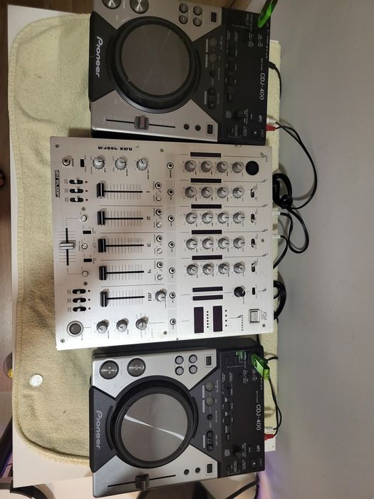 Pioneer CDJ-400,DJM-400セット ※箱あり Zomo Set 400 - Flightcase 2x Pioneer CDJ-400 & 1x 10