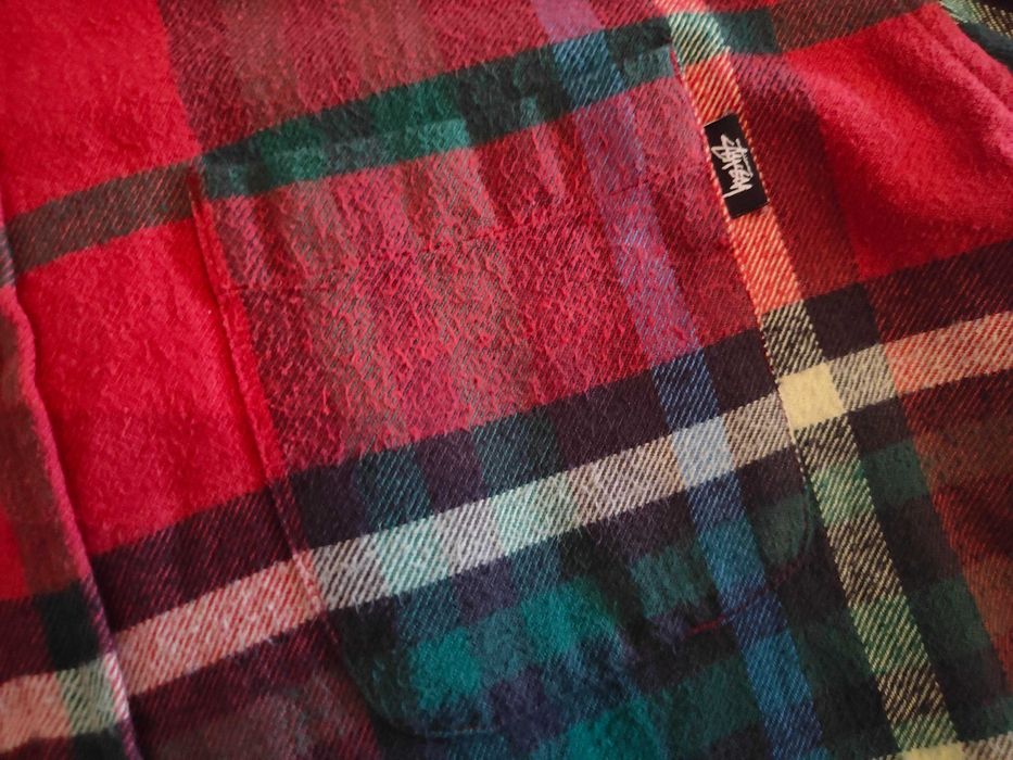 Stussy Camisa Xadrês flanela manga comprida L