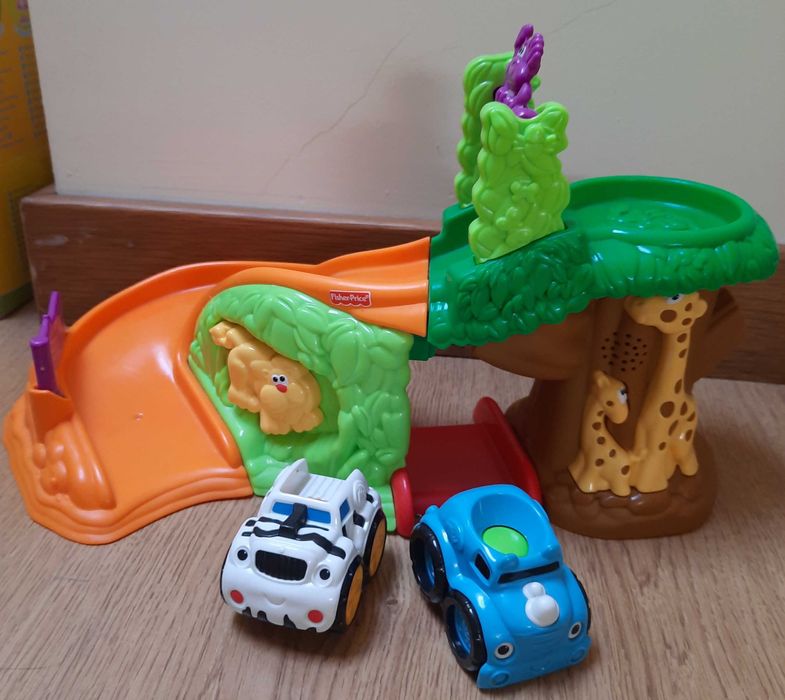 Pista corrida Selva + Comboio Selva - Fisher Price