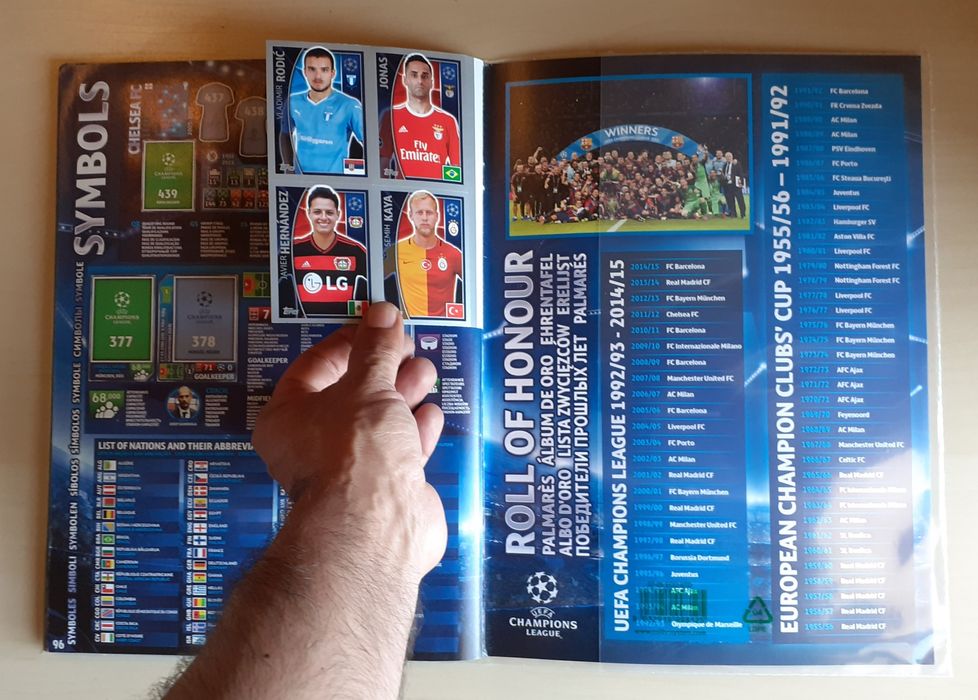 Caderneta Completa Topps | Uefa Champions League 2015-2016
