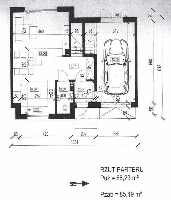 Dom szeregowy stan deweloperski - Ostatni szereg!