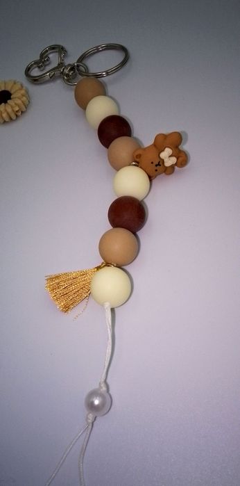 Breloczek handmade z koralików – serce