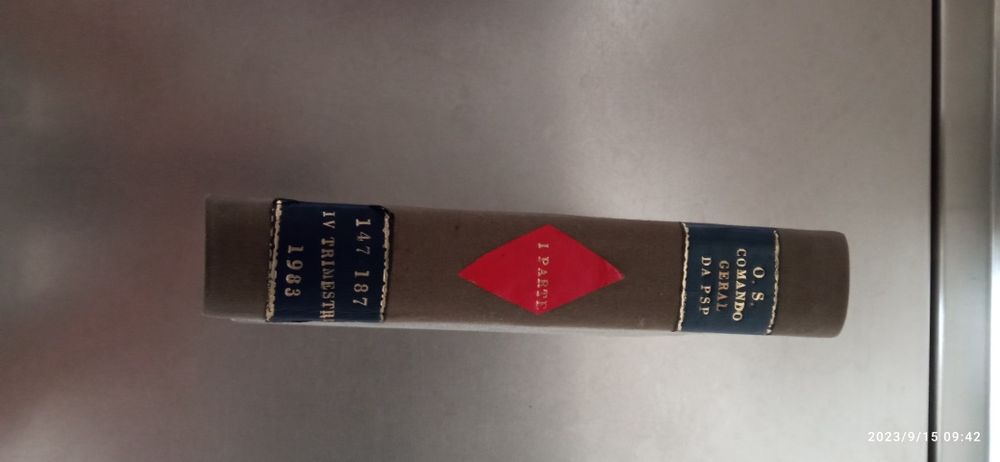 Livro de Ordens de serviço da PSP