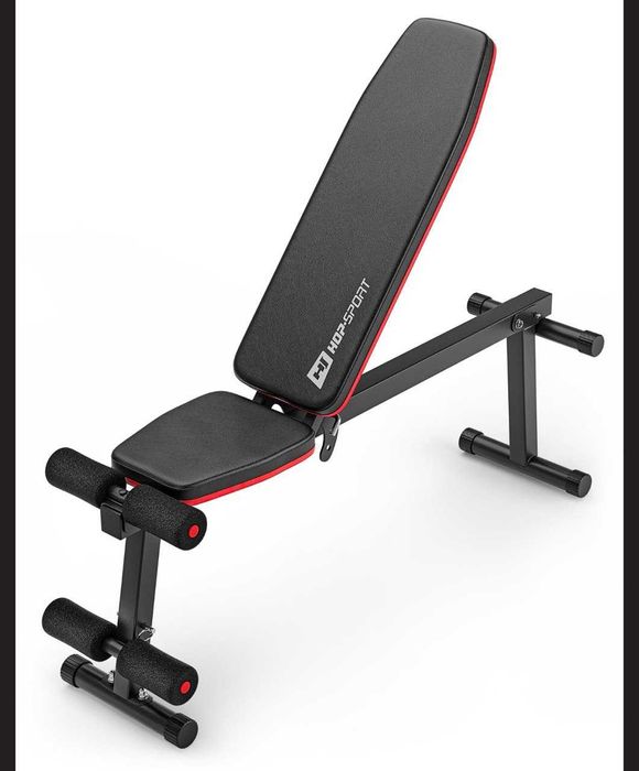 универсальная скамья для тренировок жима пресса набор гантели штанга