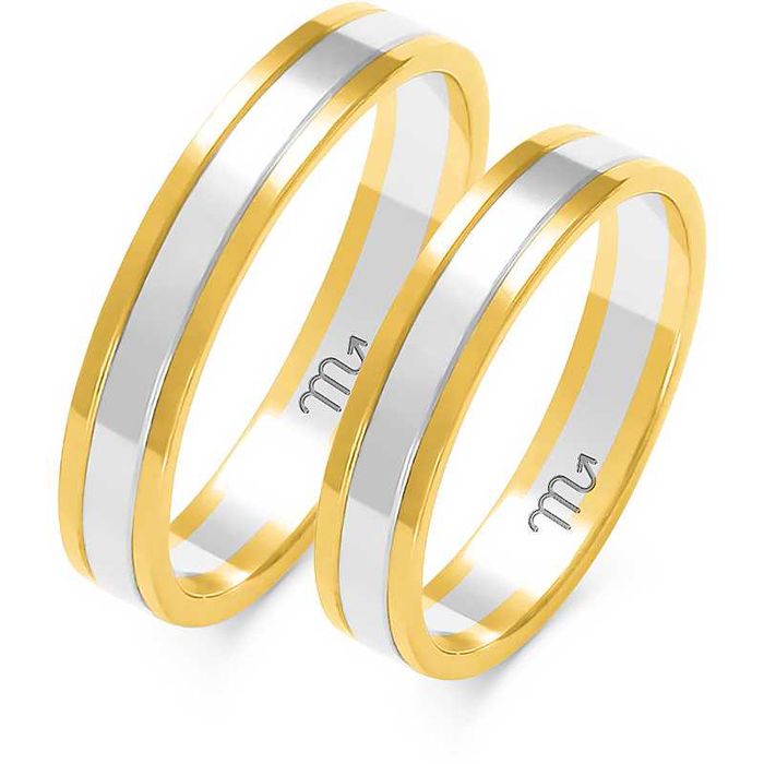 Złote obrączki dwa kolory złota