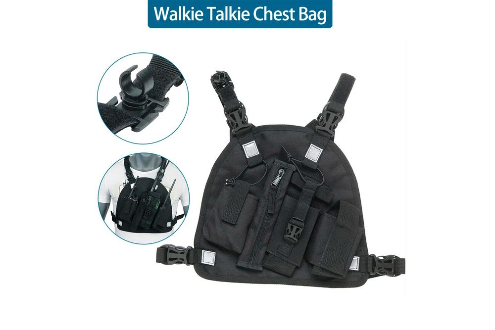 Colete tático para 3 rádios