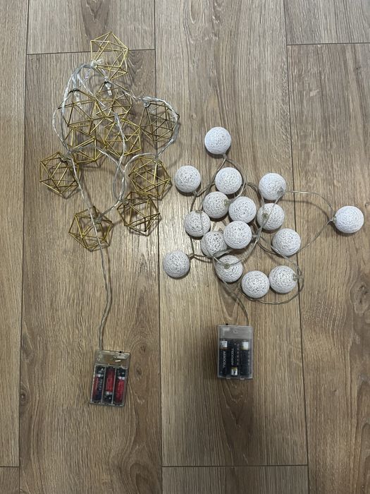 Dwie girlandy świetlne