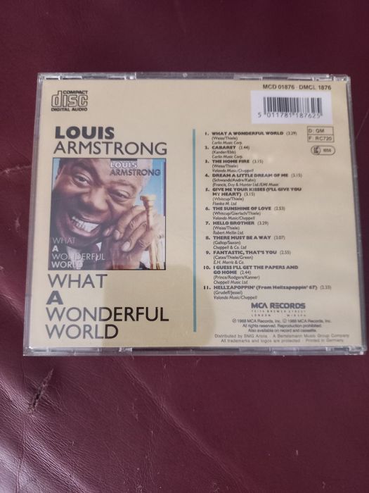 CD "What a Wonderful World" de Louis Armstrong