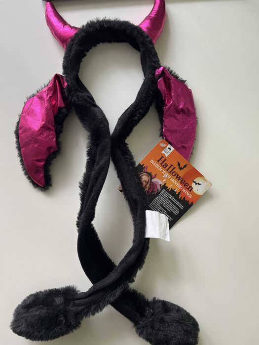 Обруч с рогами и движущимися  ушками