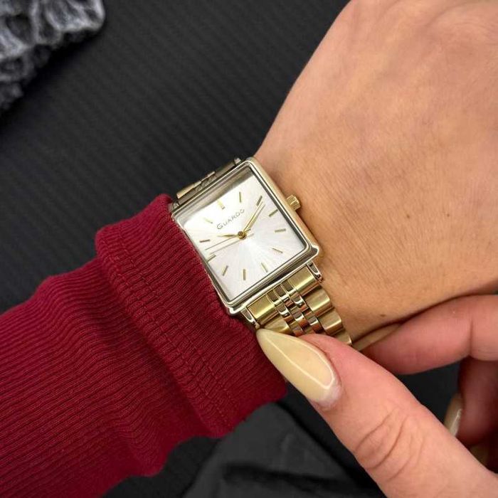 Жіночий годинник Guardo 012803-1 Gold-Silver
