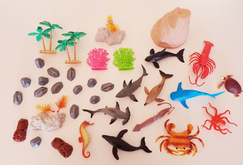 Conjunto 40 pcs Animais Marinhos (Portes Incluidos)