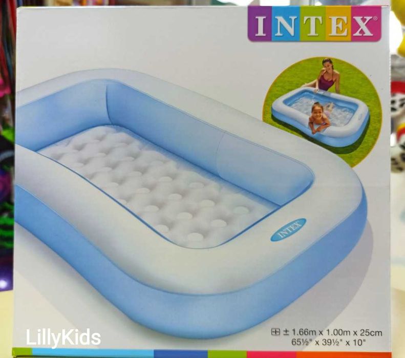 Детский надувной бассейн Intex 57403, 166х100х25 см