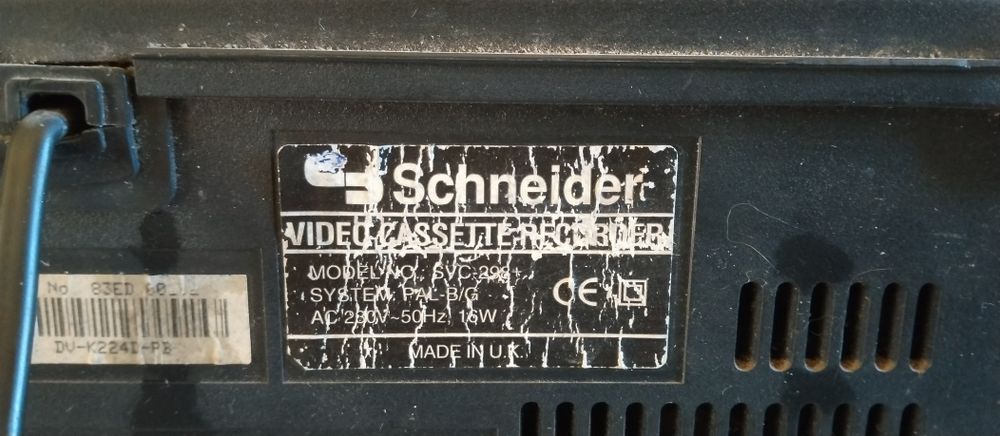 Leitor de cassetes vhs