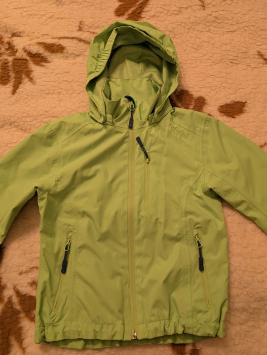 Kurtka wiosna jesień 122 zielona wiatrówka odpinany kaptur