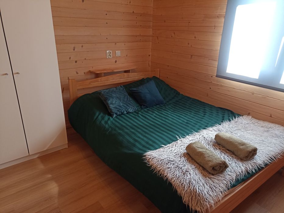 Domki ,Polanczyk, Solina, Jezioro Solinskie, widok na góry , basen