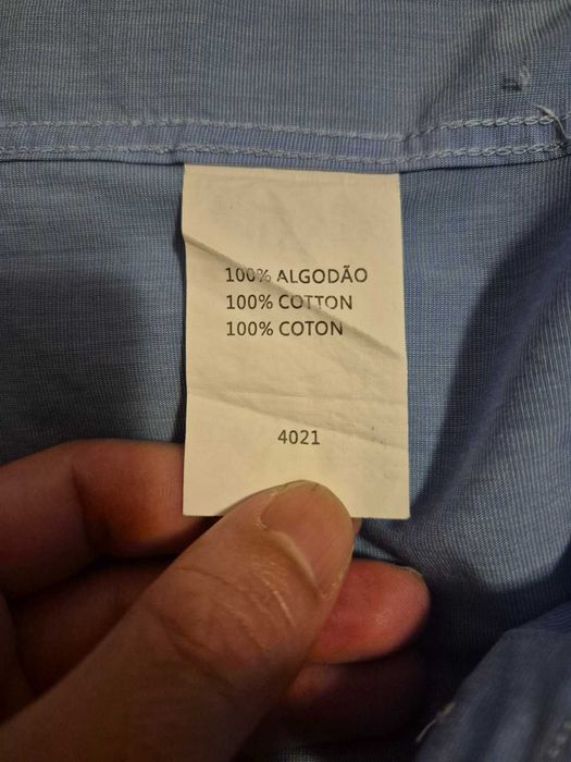 Camisa de homem azul Vitrine