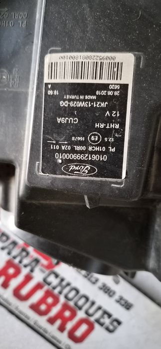 Farol ford transit custom-tourneo direito facelift 2018/2023
