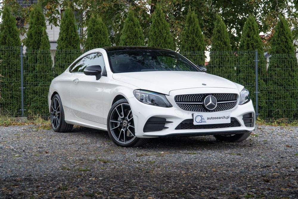 Mercedes-Benz Klasa C 300d 4MATIC, 245KM, Salon PL, II Wł., Serwis ASO, Panorama, Pneumatyka