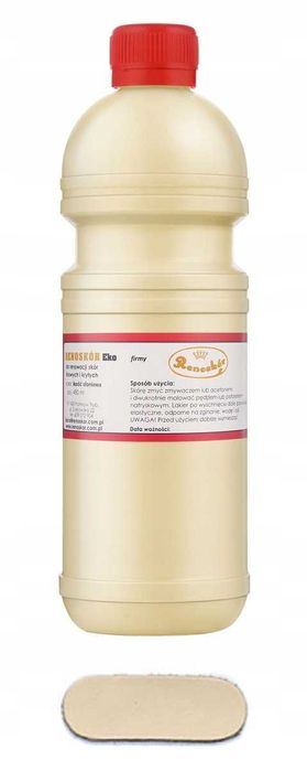 RENOSKÓR farba lakier do skóry Kość Słoniowa 480ml