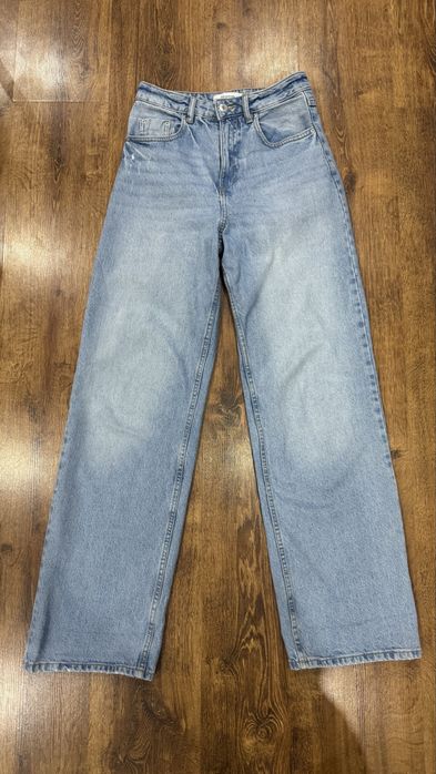 Блакитні джинси wide leg