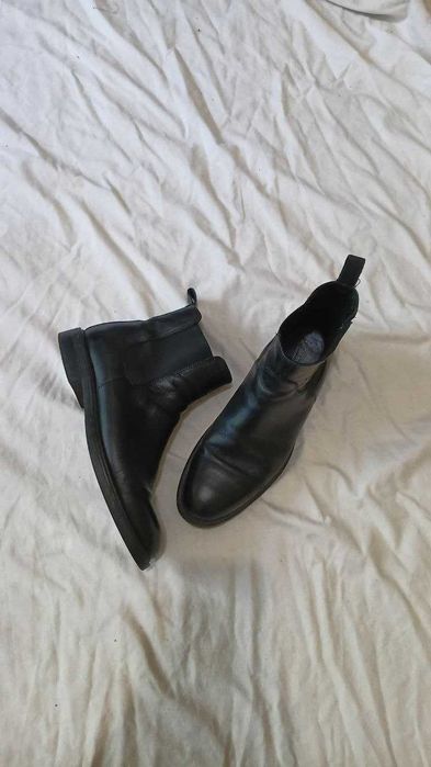 мужские черные кожаные ботинки челси Vagabond Shoemakers 41р. 26 см.