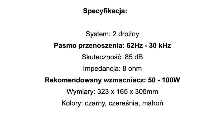 Mission e32 kolumny 2 szt Top