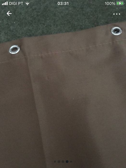 Cortina de banho + argolas Bathlux