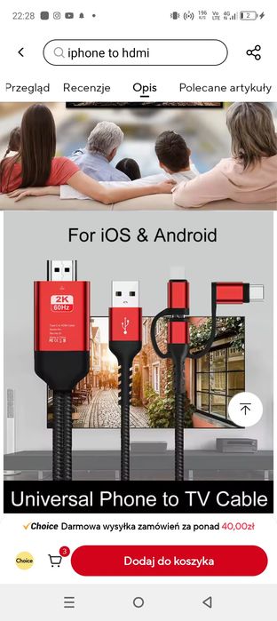 3in1 cable phone -HDTV