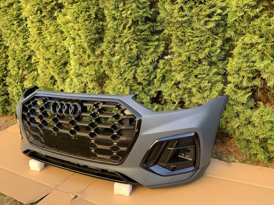Бампер передній audi q5 80a решітка