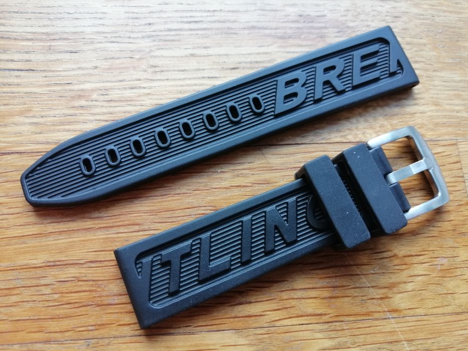 Pasek kauczukowy Breitling do zegarka 22 24 mm  Navitimer / Avenger